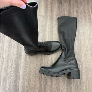 Steve Madden Black Over the Knee Boots